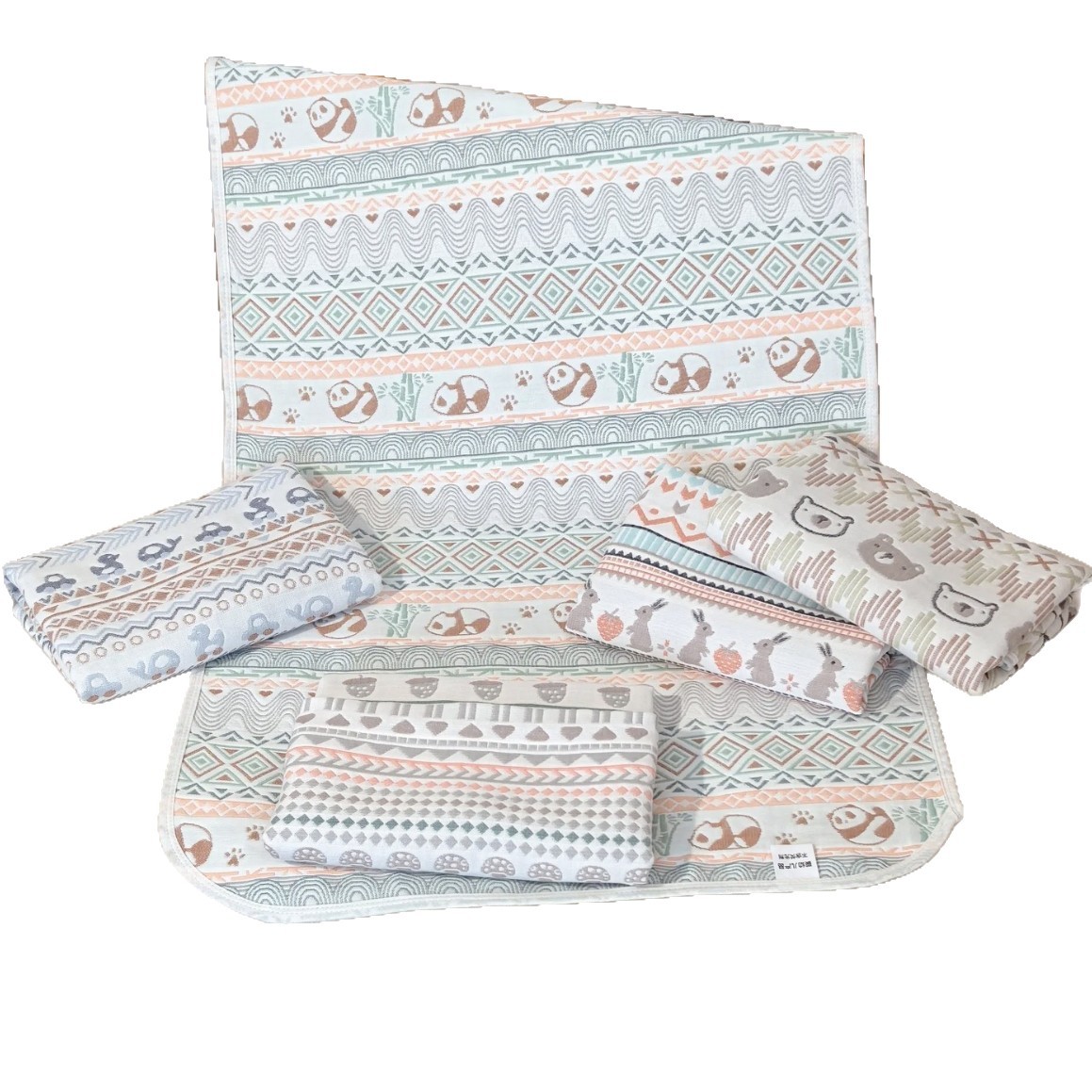 Picture of Baby Gauze Mat Pure Cotton Bed Cover Baby Soft Mat Baby Mat Summer Sweat-Absorbent Breathable Kindergarten Mat