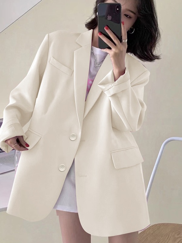 Picture of Small Top Black Suit Jacket Commuter Women's Korean Style Casual Comfortable Suit for Spring and Autumn