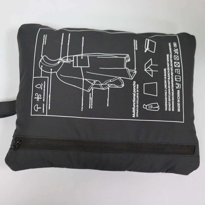 Picture of Tactical Raincoat Outdoor Waterproof Multi-function Anti-rainstorm Pressure Glue Rain Travel Mountaineering Fishing Camping Portable Folding