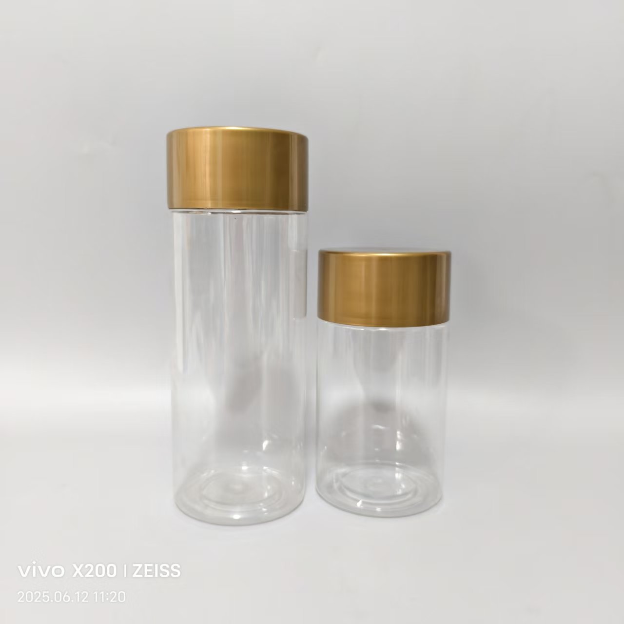 75*200 Plastic Bottle Wide Mouth Plastic Bottle Large Cap Nut Bottle Pet Flower Tea Bottle Round Transparent Plastic Can