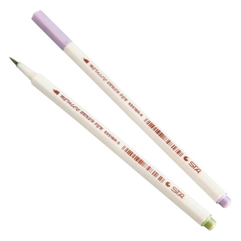 Starr color soft brush diy metal paint pen lower case candy color photo album hand account brush super bright pen