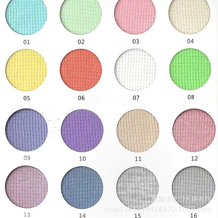 New Knitted Polyester Cotton Waffle Jacquard 200g Polyester Cotton Stretch Wafer Knitted Honeycomb Fabric Small Plaid