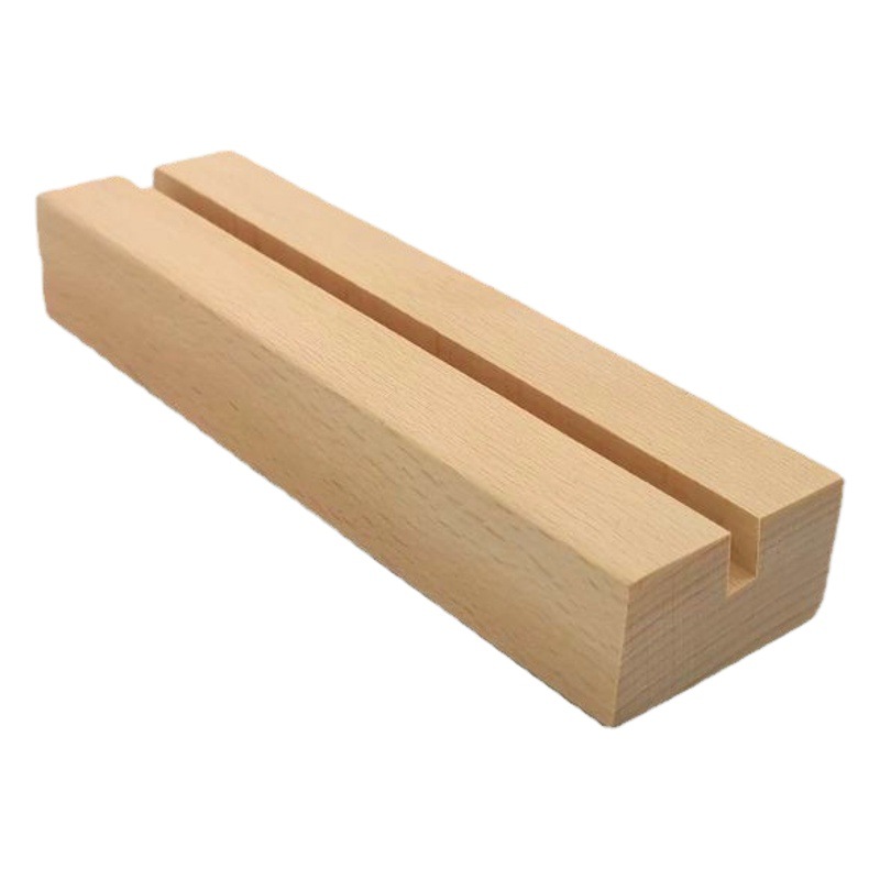 Picture of Wooden postcard base solid wood calendar base dining card table card photo holder card holder table card holder calendar base