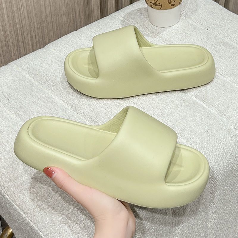 Stepping excrement feeling eva bread slippers women's summer outdoor indoor home Bath non-slip soft bottom lovers sandals and slippers for men