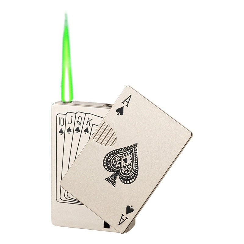 Picture of New grotesque creative lighter poker card shape straight windproof lighter manufacturers wholesale