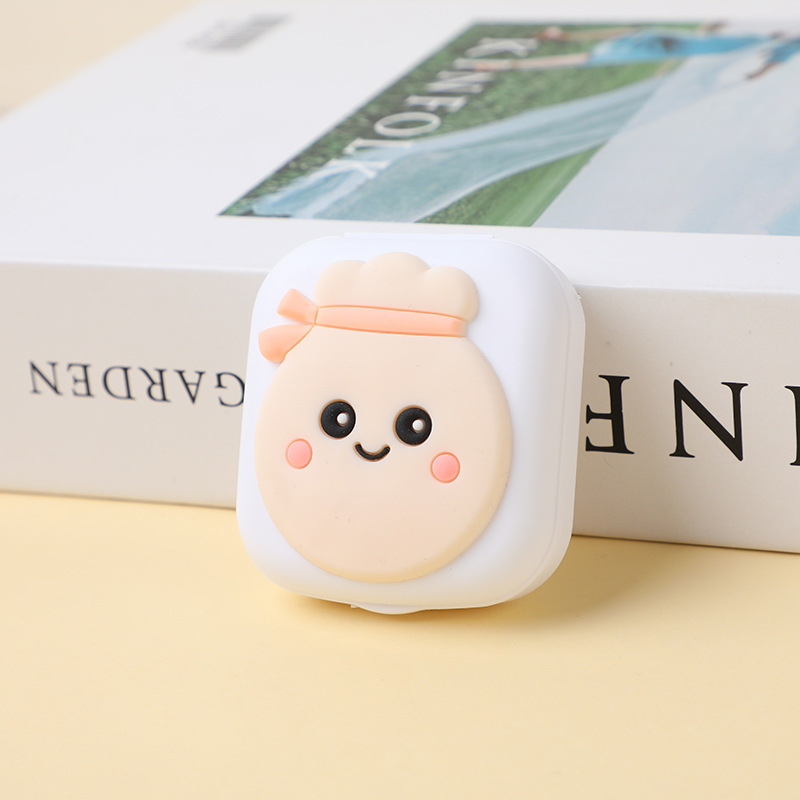 Picture of Creative cute girl Heart star moon box glasses case cartoon contact lens myopia couple box beauty contact double box