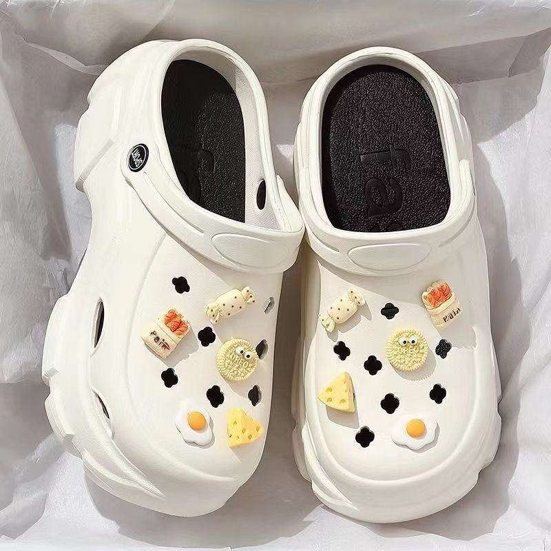 Picture of Baotou EVA hole shoes in 2025 new fashion and versatility student comfortable and casual two-wear non-slip slippers for women's summer