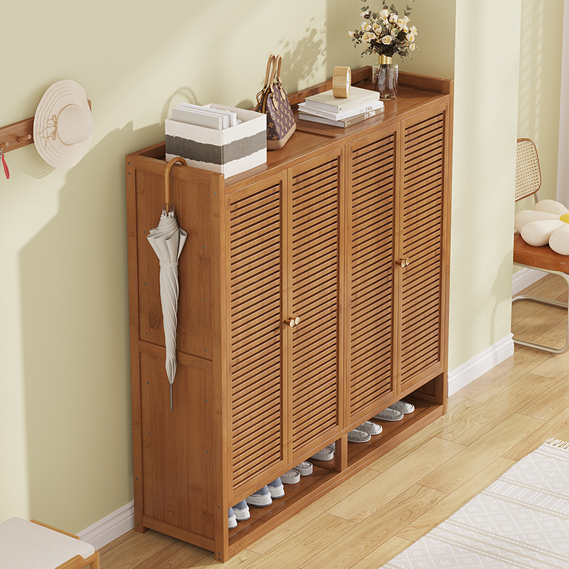 Simple shoe rack entrance large-capacity shoe cabinet to store shoes dustproof 40 pairs of shoes new entrance cabinet