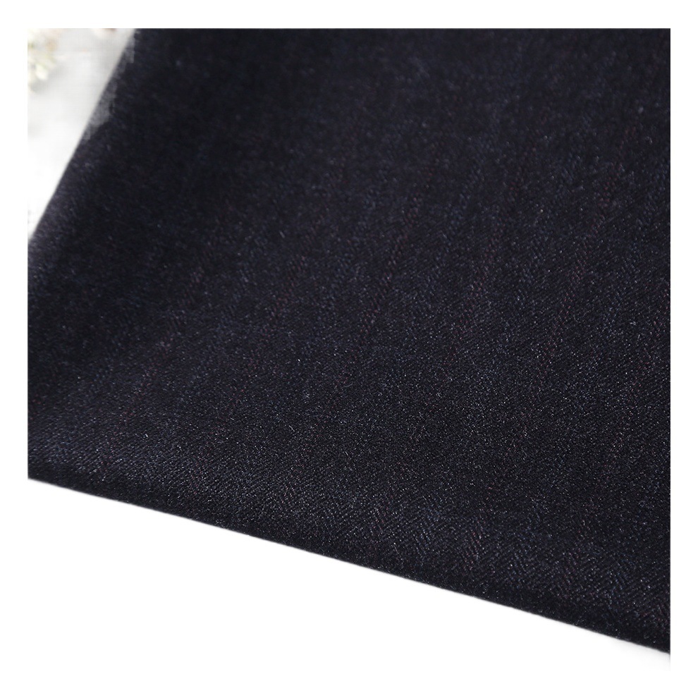 Product standard TR color striped cloth deep navy blue fabric anti-fur ball autumn and winter suit fashion casual 102285