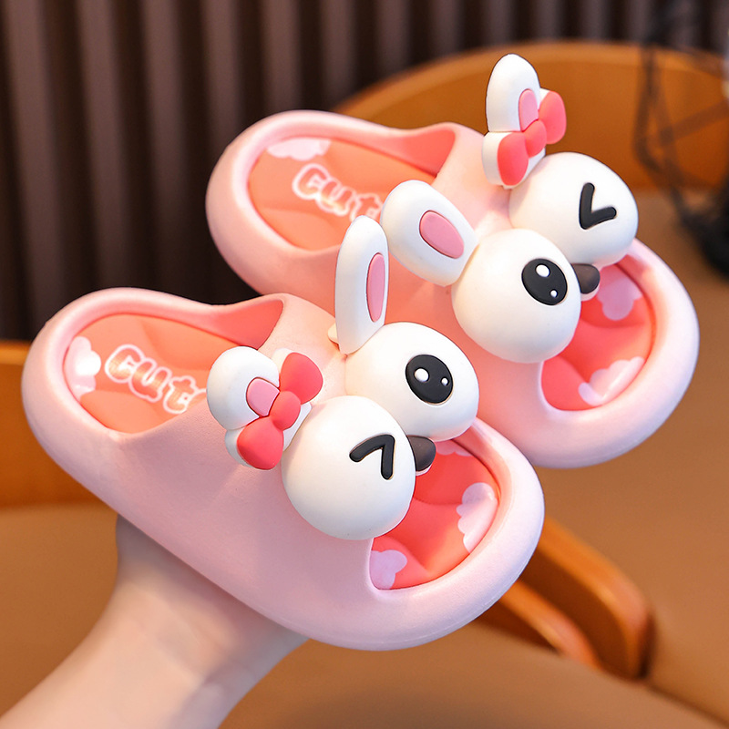 Picture of Summer children's sandals and slippers for boys and girls, anti-slip soft bottom, indoor bath, parent-child children's sandals