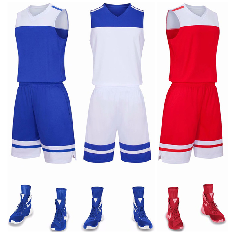 new adult children basketball uniform suit diy printed game training sports team uniform sleeveless basketball uniform wholesale