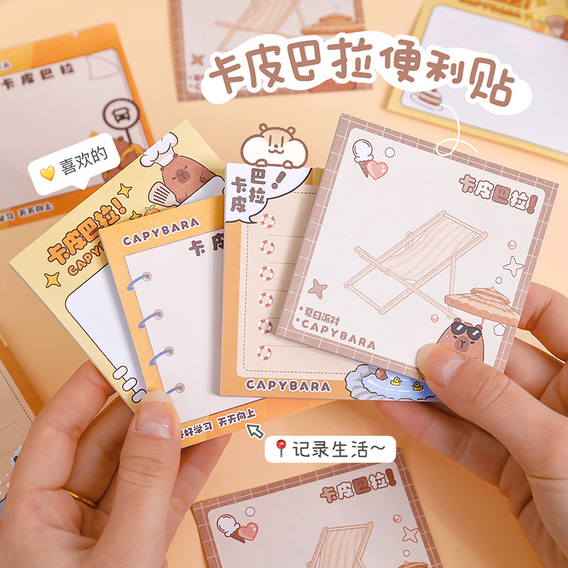 Kappabala sticky note cute capybara N-Time note student office tearable sticky note book message book
