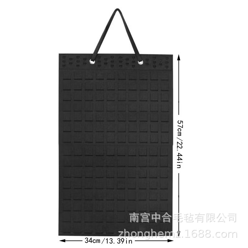 Cross-Border Direct Supply Felt Storage Hanging Bag Earrings Necklace Hair Band Jewelry Pendant Wall Hanging Multi-Functional Creative Storage