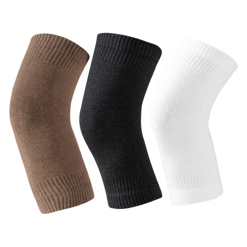 Meikes autumn and winter cashmere knee pads solid color warm knee pads for men and women with the same paragraph to prevent old cold legs wool knee pads wholesale