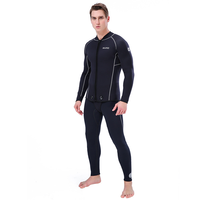 Picture of Diving Jacket 3mm Crotch SLINX Thickened Warm Split Diving Suit Wet Jacket Split Diving Suit