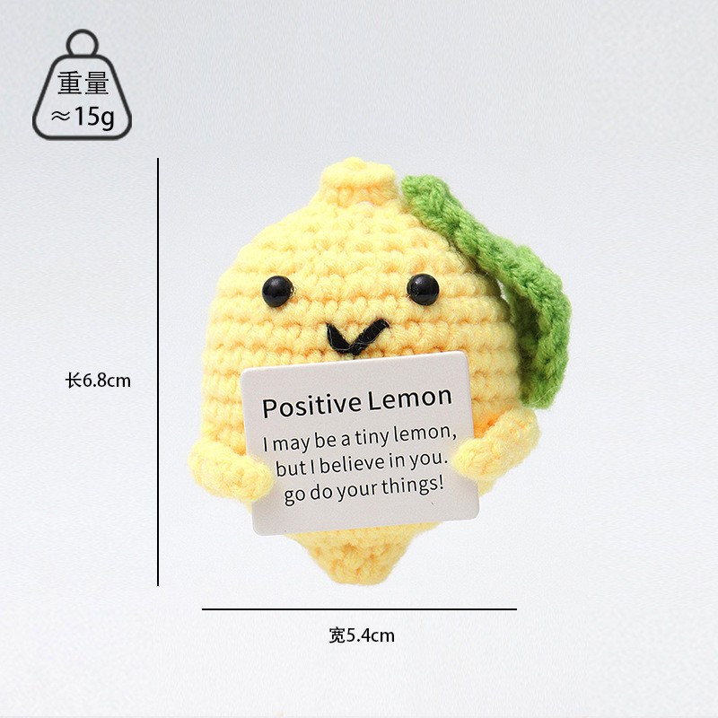 Picture of Cross-Border Hot-Selling Wool Crochet Positive Energy Potato Knitted Wool Cucumber Positive Energy Wool Crocheted Doll Finished Product