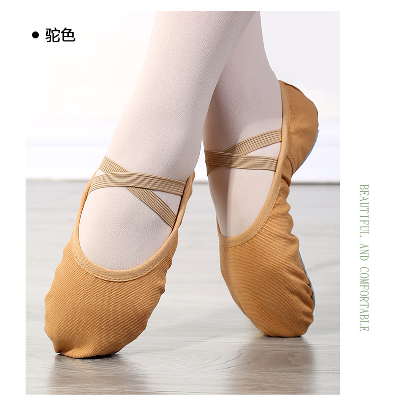 Picture of Dance shoes lace-free elastic female children's soft bottom exercise shoes indoor body yoga cat claw dancing shoes wholesale