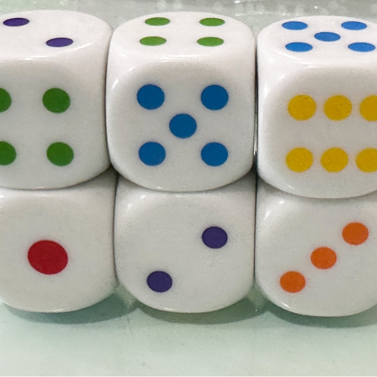 Picture of 25mm Silk Screen Printing Color Dice Dice Color Sieve Thrower