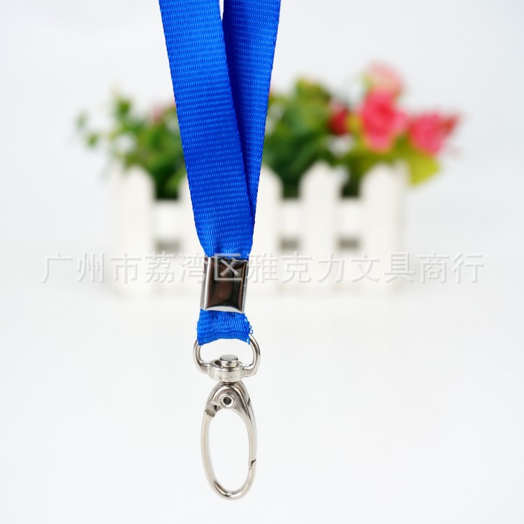 Picture of 1.0cm lanyard work permit lanyard badge work card hanging rope factory card rope certificate card set student
