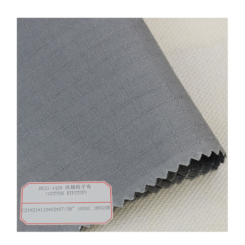 21*21 pure cotton plaid fabric, tear-resistant, stretch-resistant, suitable for workwear, casual wear, pants, and clothing