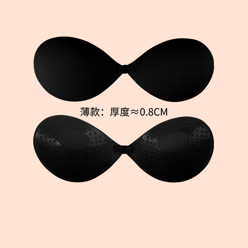 Picture of Thin Breathable Women's Wedding Dress with Silicone Invisible Big Chest Small Chest Gather Not to Remove Sling Dress Sponge Mango Chest Sticker