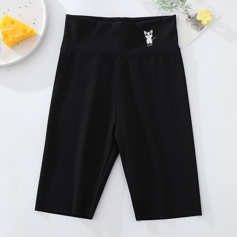 Picture of Girls' Five-Point Shark Pants, Summer Thin Style, Children's Outerwear Yoga Barbie Mid-Length Pants, Leggings Shorts, Korean Style Children's Clothing