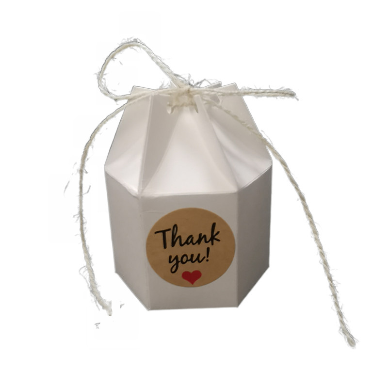 Picture of Exquisite and Creative Wedding Candy Box, Hexagonal Forest Gift Box, Wedding Souvenir, Egg Hexagonal Packaging Box