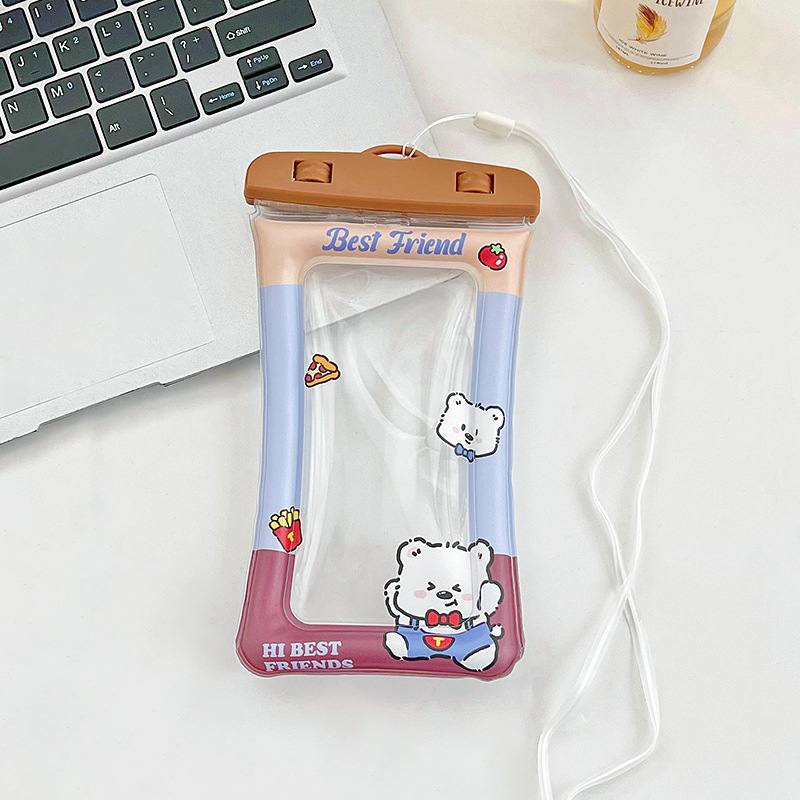 Picture of Lovable Kabibala Mobile Phone Waterproof Bag Cartoon Airbag Floating Touchscreen Protective Cover Swimming Mobile Phone Bag