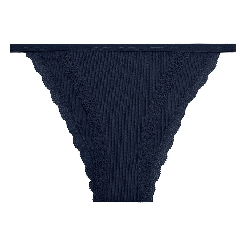 European and American Cross-border Women's Underwear Briefs Lace Solid Color Underwear Fresh Low Waist Cute Girls' Briefs