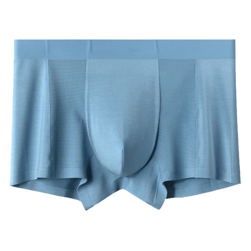 Carefully Selected Seamless and Comfortable Thin Pure Color Underwear for Men in Summer Breathable Air-Conditioned Pants Sports Large Size Modal Underwear