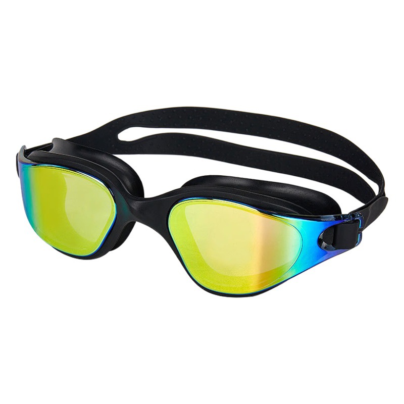Adult swimming goggles waterproof anti-fog swimming essential supplies wholesale conjoined goggles large frame HD silicone swimming goggles