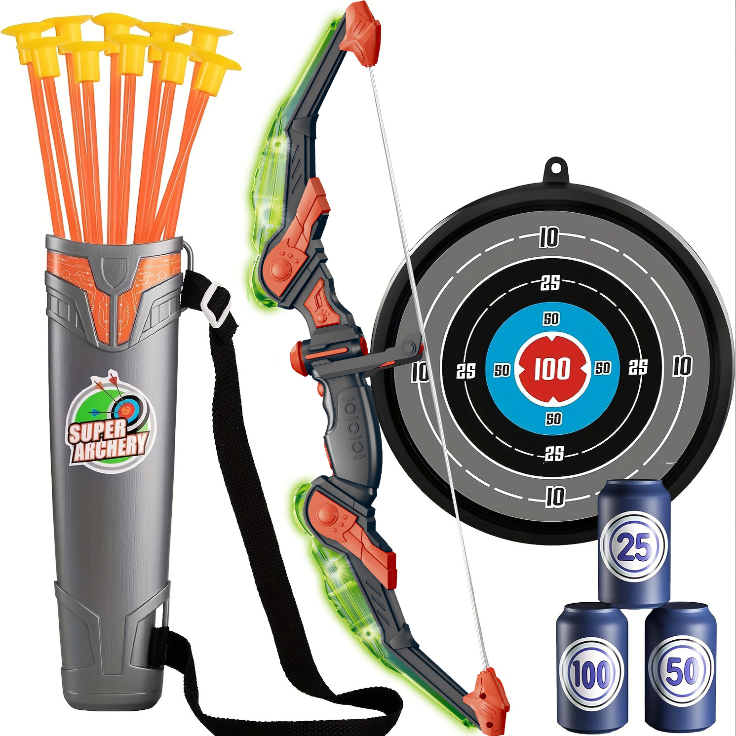 Picture of Cross Border Kids Sports Shooting Toys Boys Light Bow suit Outdoor Sports Toys
