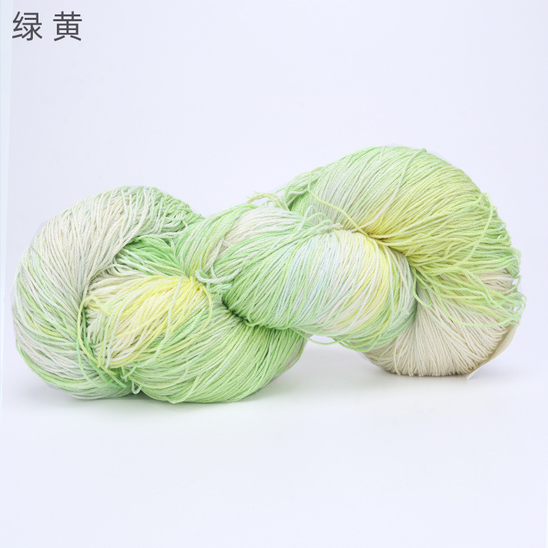 Picture of Cross-border hot-selling segment dyed Tencel flax thread handmade diy color halo fashion yarn wool group wholesale
