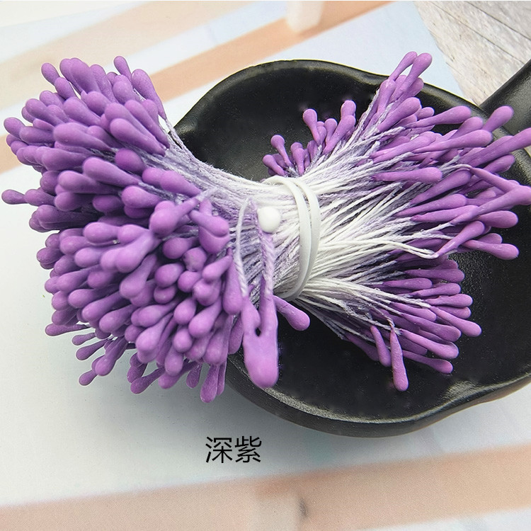 Picture of Wholesale Korean Style Handmade DIY Hair Accessories High Simulation Flower Stamens Material 2mm Matte Round Match Head Flower Heart Flower Stamens