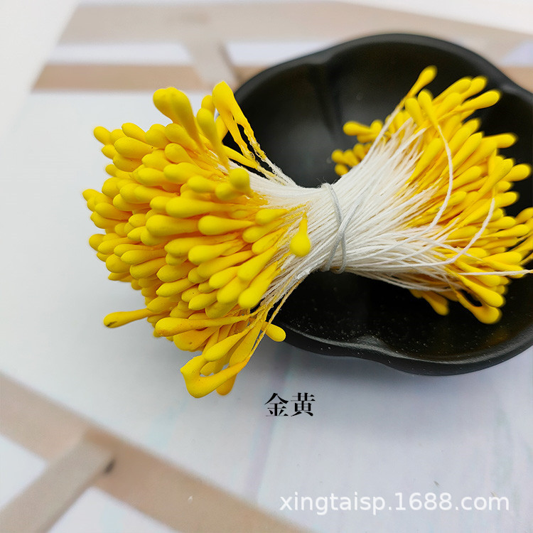 Picture of Wholesale Korean Style Handmade DIY Hair Accessories High Simulation Flower Stamens Material 2mm Matte Round Match Head Flower Heart Flower Stamens