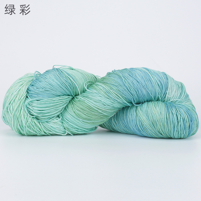 Picture of Cross-border hot-selling segment dyed Tencel flax thread handmade diy color halo fashion yarn wool group wholesale