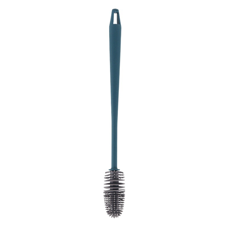 Long Handle Silicone Water Cup Brush Household Kitchen No Dead Angle Cleaning Brush Milk Bottle Brush Cleaning Teapot Teacup Brush