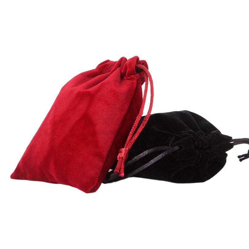 Spot wholesale jewelry storage bag color packaging flannel bag 12*18 bundle cloth bag printed logo