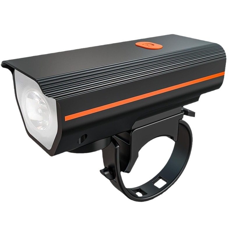 Rechargeable bicycle light with electric bell super bright mountain bike light night riding horn light two-in-one with taillight suit