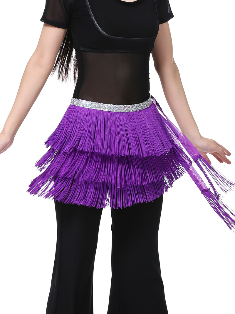Picture of Dancer three-layer tassel waist chain belly dance waist chain belly dance tassel hip towel tassel belt wholesale