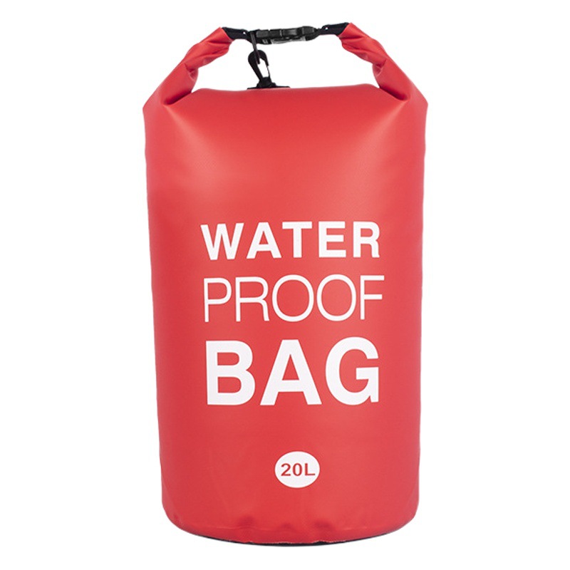 20L cross-border outdoor sports pvc mesh cloth diving material beach swimming bag cycling camping waterproof bag dry