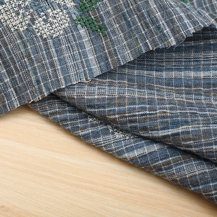 Picture of Factory supply cotton fabric micro elastic plain embroidered fabric garment tablecloth bag handmade fabric