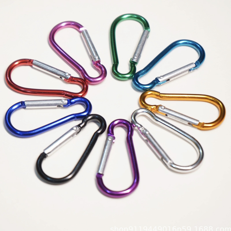 Picture of No.5 gourd buckle aluminum alloy spring mountaineering buckle mountain climbing backpack key chain outdoor quick hanging