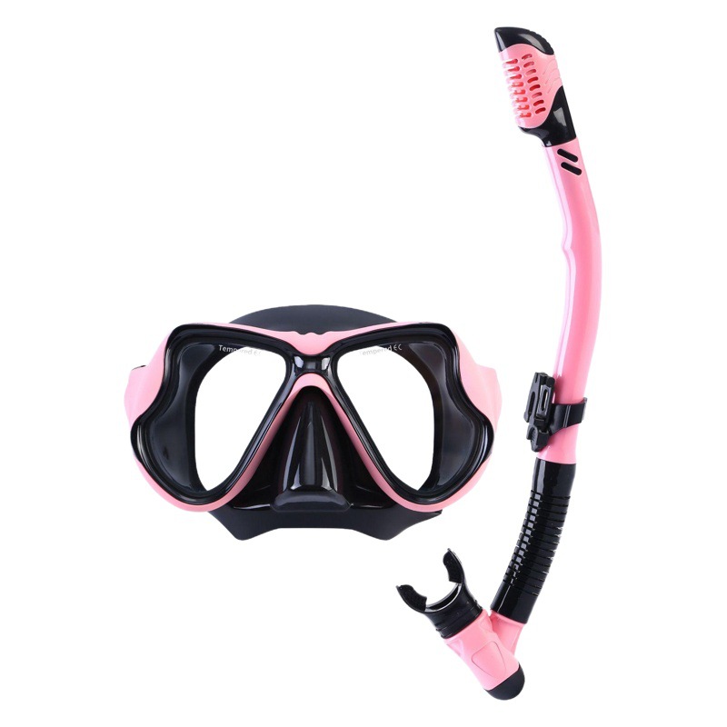 Diving Set Adult Diving Mask Snorkel Freediving Diving Goggles Mask Lens Comfortable Fit