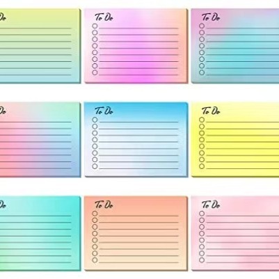 Picture of Gradient Convenience Stickers ins Spot Message Stickers 2023 Simple Post-it Stickers Customized Post-it Stickers for Students