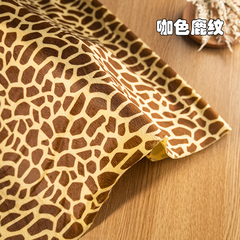 Picture of animal print short plush fabric tiger print leopard print zebra milk print fabric savage stage dress diy toy
