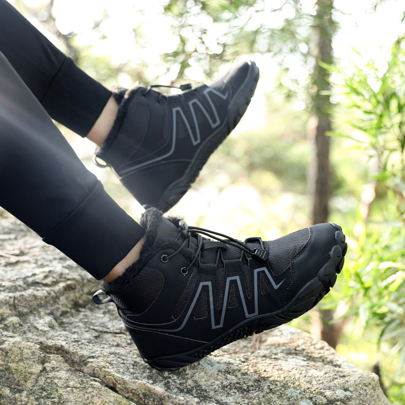Picture of 2024 New Cross-border High-top Warm fleece-lined Thickened Men's Cotton Shoes Waterproof Non-slip Comfortable Boots Women's Hiking Shoes