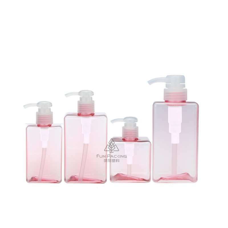 Picture of Petg Square Lotion Bottle 250ml Hand Sanitizer Shampoo Bottle 450ml Sub-Bottle Shower Gel Bottle 650ml