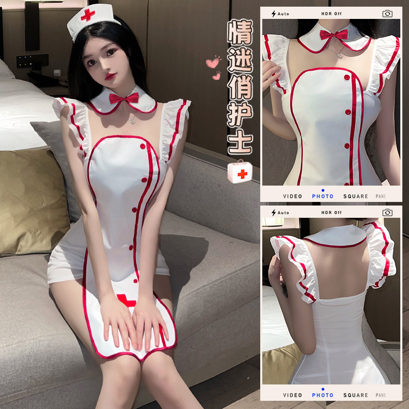 Lin Linting Sexy Hot Sexy Nurse Uniform Girl Temptation Pure Desire Underwear Role Play Exposure 2719