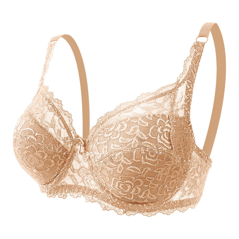 Picture of North American cross-border lace CD plus size bra underwear foreign trade Amazon adjustable push up comfortable women's bra